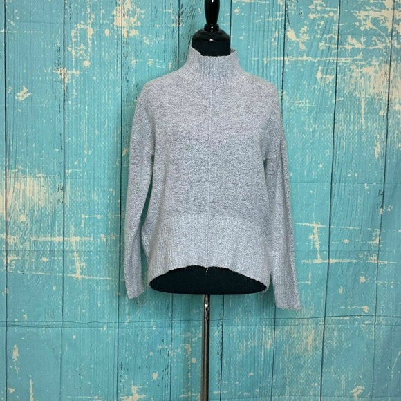 Romeo & Juliette Gray Long Sleeves High Neck Knit Sweater Size XS - Picture 7 of 10